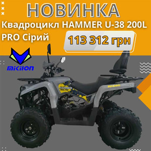 НОВИНКА: квадроцикл MIKILON HAMMER U-38 200L PRO