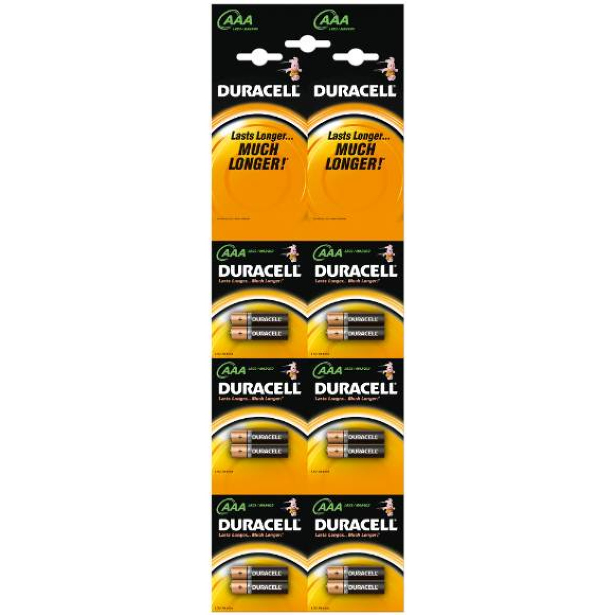 Duracell LR03 MN2400 1х2 шт (відривні 2х6) Батарейки