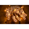 Электрогирлянда светод. линейная с клипсами тепло-белый 10 LED, 1,5М, 2АА, 0,6W BPNY