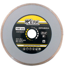 Алмазный диск Werk Ceramics 1A1R WE110122 (180x5x25.4 мм)