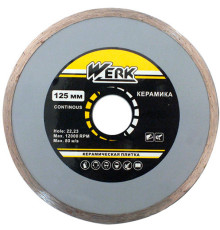 Алмазний диск Werk Ceramics 1A1R WE110121 (125x5x22.225 мм)