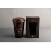 Чашка VT-C-64390/1 Аромат кави з силіконовою кришкою в коробці Vittora 390 мл