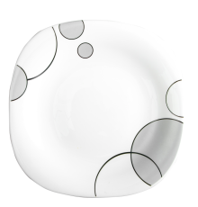 Тарелка десертная V-215Sgb Серые пузыри square Vittora 215 мм