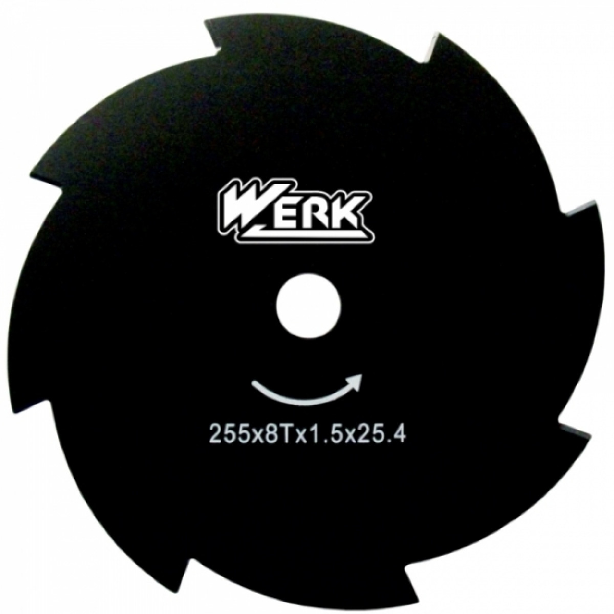 WERK 255х25.4х1.6 мм 8Т Ніж для мотокоси