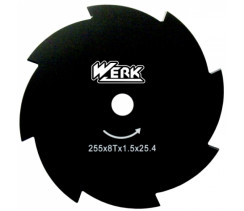 WERK 255х25.4х1.6 мм 8Т Нож для мотокосы
