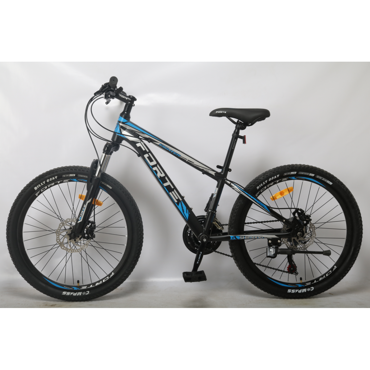 Велосипед Forte Fighter 13"/24" чорно-блакитний