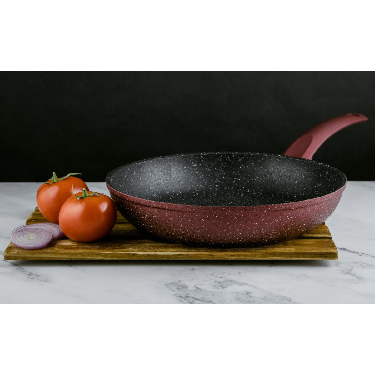 Сковорідка PR-2109-24 'CHERRY' LAVA-STONE 24x5,0 см, PEPPER