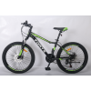 Велосипед Forte Warrior МТВ 24"/13" (117801) чорно-зелений