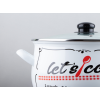 Каструля GT-T-124-LCW Lets cook біла 24 см 5.7 л Gusto