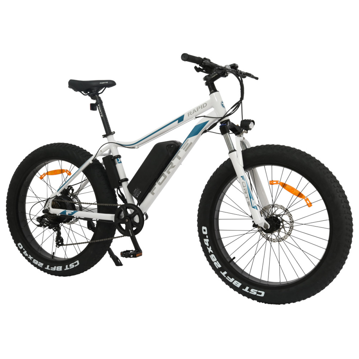 Велосипед акумуляторний Forte Rapid 18"/26", 500 Вт, білий